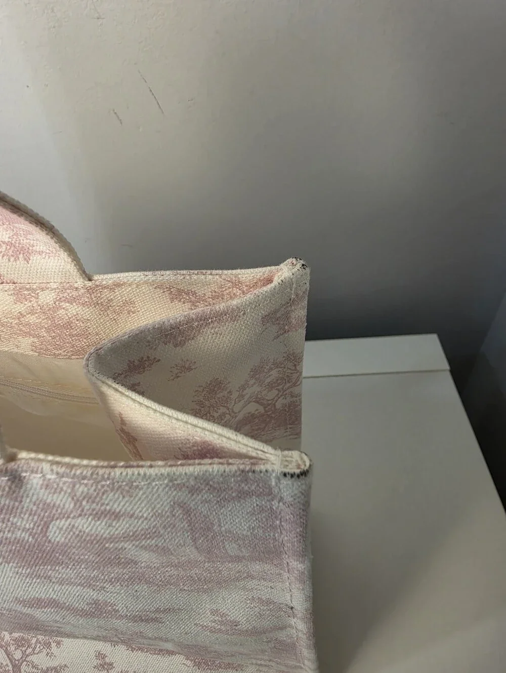 HARRODS Small Toile Shopper Bag NWT